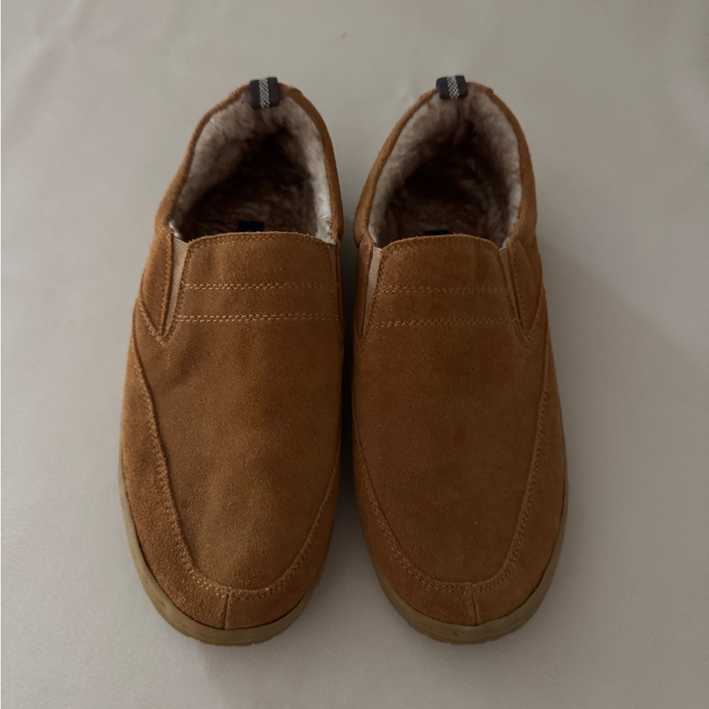 Men's Brown Suede Slip-On Shoes